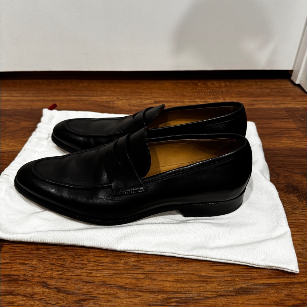 To Boot Black Leather Loafers
